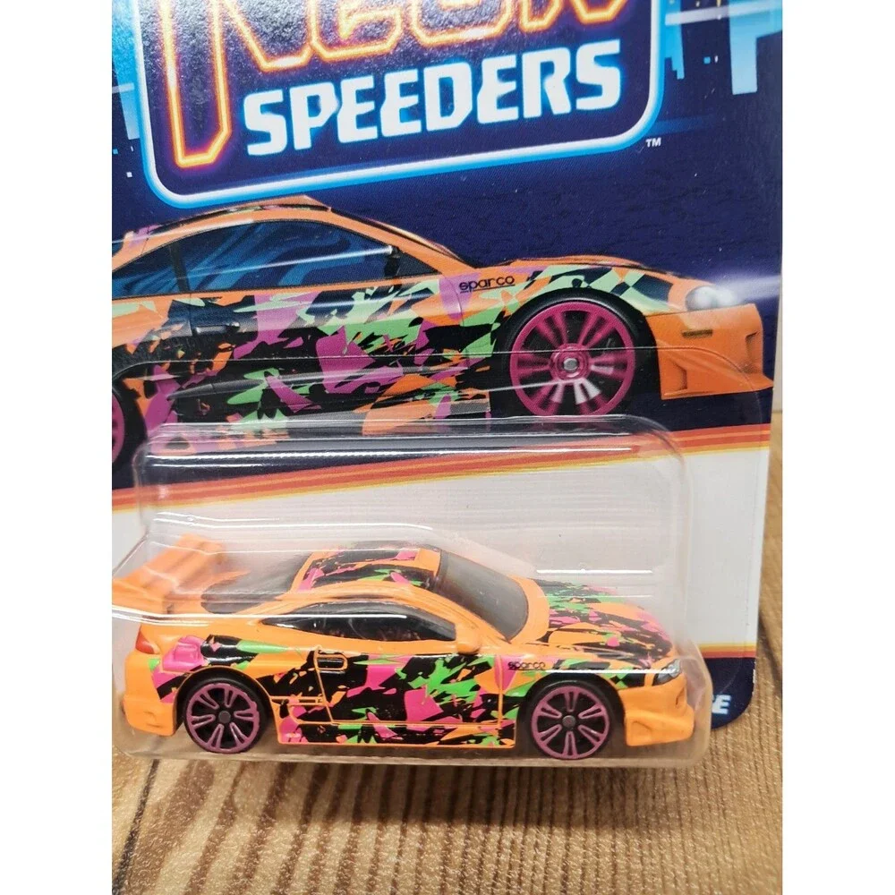 2023 Hot Wheels Neon Speeders 95 MITSUBISHI ECLIPSE ORANGE 5/8